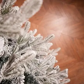 Roselle Snow-Covered Christmas Tree  PE+PVC 210 CM  - დათოვლილი ნაძვის ხე შერეული სილიკონის წიწვებით, 14 image