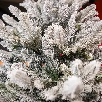 Roselle Snow-Covered Christmas Tree  PE+PVC 210 CM  - დათოვლილი ნაძვის ხე შერეული სილიკონის წიწვებით, 8 image