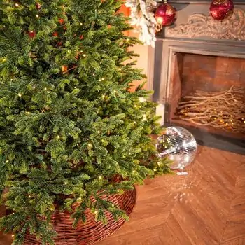 Pearl Evergreen Christmas Tree 180 CM 100% Silicone With Lights - ნაძვის ხე 100% სილიკონი, განათებით, 4 image