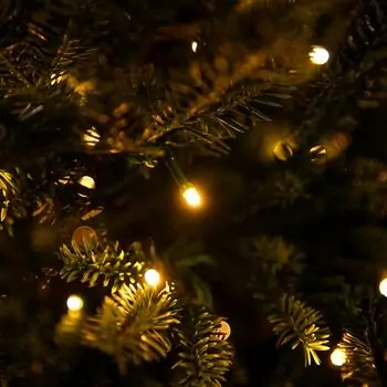 Pearl Evergreen Christmas Tree 180 CM 100% Silicone With Lights - ნაძვის ხე 100% სილიკონი, განათებით, 12 image