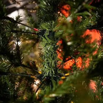 Snowspire Christmas Tree PE+PVC 210 CM  With Mixed Silicone Needle - ნაძვის ხე შერეული სილიკონის წიწვებით, 14 image