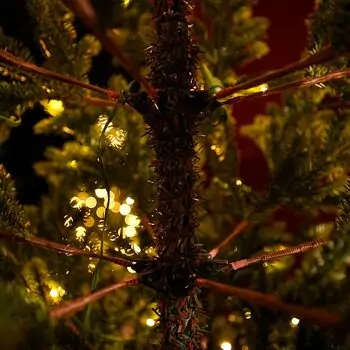 Pearl Evergreen Christmas Tree 180 CM 100% Silicone With Lights - ნაძვის ხე 100% სილიკონი, განათებით, 18 image