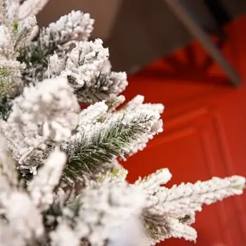 Serenia Snow-Covered Christmas Tree PE+PVC 210 CM With Mixe Silicone Needle - დათოვლილი ნაძვის ხე შერეული სილიკონის წიწვებით, 12 image