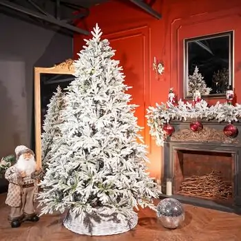 Serenia Snow-Covered Christmas Tree PE+PVC 210 CM With Mixe Silicone Needle - დათოვლილი ნაძვის ხე შერეული სილიკონის წიწვებით