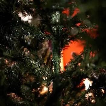 Lidia Green Christmas Tree With White Tips, Pine Cones And Berries PVC 250CM - ნაძვის ხე თეთრი ბოლოებით, გირჩით და კენკრით, 16 image