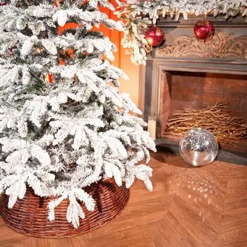 Snowberry Pine Christmas Tree 180 CM With Mixed Silicone Needle PE+PVC - დათოვლილი ნაძვის ხე შერეული სილიკონის წიწვებით, 4 image