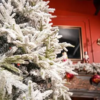 Serenia Snow-Covered Christmas Tree PE+PVC 210 CM With Mixe Silicone Needle - დათოვლილი ნაძვის ხე შერეული სილიკონის წიწვებით, 4 image