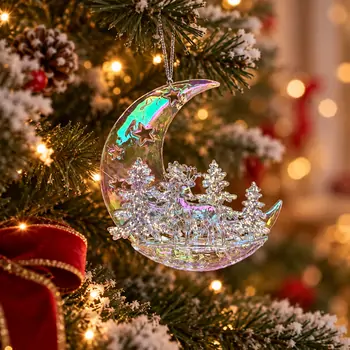 Moonlit Forest Wishes Hanging Decoration - ნაძვის ხის სათამაშო, 2 image