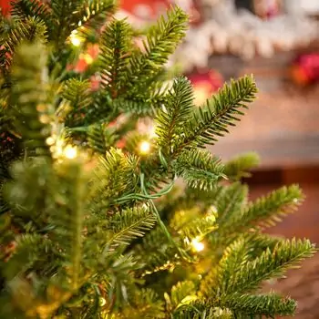 Everwyn Christmas Tree  90 CM 100% Silicone Needle With Lights - ნაძვის ხე 100% სილიკონის წიწვებით და განათებით, 9 image