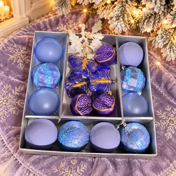 Lavender Butterfly Ornament Set -  ნაძვის ხის სათამაშოების ნაკრები