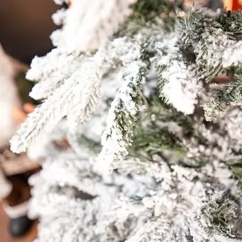 Snowberry Pine Christmas Tree 180 CM With Mixed Silicone Needle PE+PVC - დათოვლილი ნაძვის ხე შერეული სილიკონის წიწვებით, 8 image