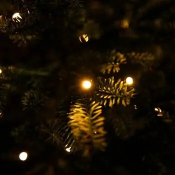 Pearl Evergreen Christmas Tree 180 CM 100% Silicone With Lights - ნაძვის ხე 100% სილიკონი, განათებით, 17 image