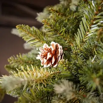 Velvet Wonderland Christmas Tree PE+PVC 210 CM With Mixed Silicone Needle And Pine Cones - ნაძვის ხე შერეული სილიკონის წიწვებით და გირჩით, 6 image