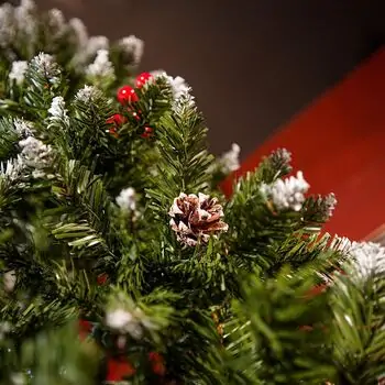 Solenne Christmas Tree 240 CM With Pine Cones And Berries - ნაძვის ხე დათოვლილი ბოლოებით, გირჩით და კენკრით, 16 image