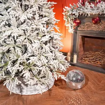 Serenia Snow-Covered Christmas Tree PE+PVC 210 CM With Mixe Silicone Needle - დათოვლილი ნაძვის ხე შერეული სილიკონის წიწვებით, 3 image