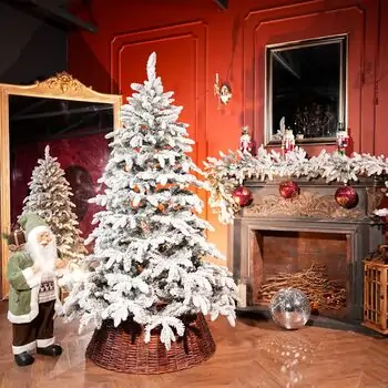 Snowberry Pine Christmas Tree 180 CM With Mixed Silicone Needle PE+PVC - დათოვლილი ნაძვის ხე შერეული სილიკონის წიწვებით