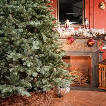 Holandiia Christmas Tree With Blue Tips PE 210 CM საახალწლო ნაძვის ხე, 100% სილიკონი, 5 image