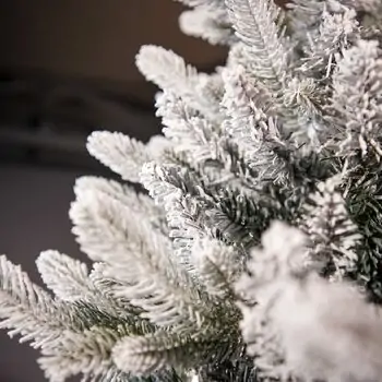 Roselle Snow-Covered Christmas Tree  PE+PVC 210 CM  - დათოვლილი ნაძვის ხე შერეული სილიკონის წიწვებით, 13 image