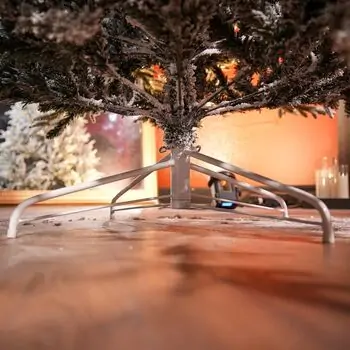 Serenia Snow-Covered Christmas Tree PE+PVC 210 CM With Mixe Silicone Needle - დათოვლილი ნაძვის ხე შერეული სილიკონის წიწვებით, 15 image