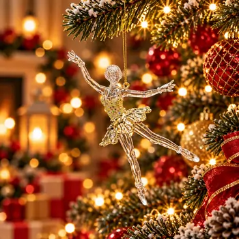 Golden Ballet Grace Hanging Decoration - ნაძვის ხის სათამაშო, 2 image