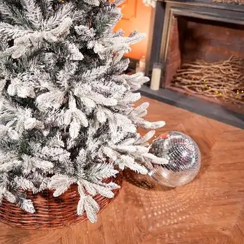 Roselle Snow-Covered Christmas Tree  PE+PVC 210 CM  - დათოვლილი ნაძვის ხე შერეული სილიკონის წიწვებით, 4 image