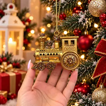 Copper Christmas Express Hanging Decoration - ნაძვის ხის სათამაშო