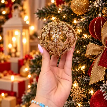 Bronze Winter Jewel Hanging Decoration - ნაძვის ხის სათამაშო