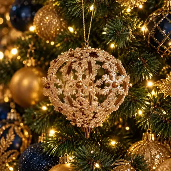 Bronze Winter Jewel Hanging Decoration - ნაძვის ხის სათამაშო, 2 image