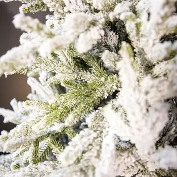 Serenia Snow-Covered Christmas Tree PE+PVC 210 CM With Mixe Silicone Needle - დათოვლილი ნაძვის ხე შერეული სილიკონის წიწვებით, 10 image