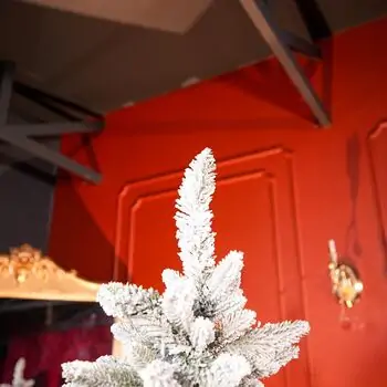 Snowberry Pine Christmas Tree 180 CM With Mixed Silicone Needle PE+PVC - დათოვლილი ნაძვის ხე შერეული სილიკონის წიწვებით, 3 image