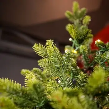 Pearl Evergreen Christmas Tree 180 CM 100% Silicone With Lights - ნაძვის ხე 100% სილიკონი, განათებით, 6 image