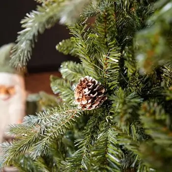 Velvet Wonderland Christmas Tree PE+PVC 210 CM With Mixed Silicone Needle And Pine Cones - ნაძვის ხე შერეული სილიკონის წიწვებით და გირჩით, 7 image