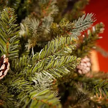 Velvet Wonderland Christmas Tree PE+PVC 210 CM With Mixed Silicone Needle And Pine Cones - ნაძვის ხე შერეული სილიკონის წიწვებით და გირჩით, 9 image