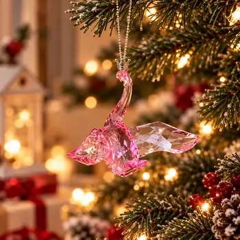 Blush Swan Princess Hanging Decoration - ნაძვის ხის სათამაშო, 3 image
