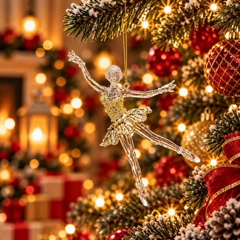 Golden Ballet Grace Hanging Decoration - ნაძვის ხის სათამაშო, 2 image