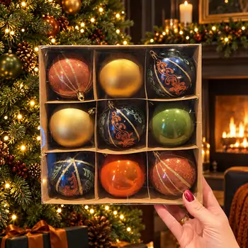 Midnight Festive Bauble Set - ნაძვის ხის სათამაშოების ნაკრები