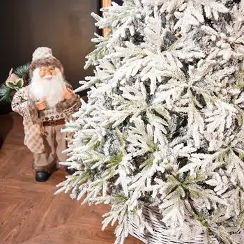 Serenia Snow-Covered Christmas Tree PE+PVC 210 CM With Mixe Silicone Needle - დათოვლილი ნაძვის ხე შერეული სილიკონის წიწვებით, 13 image