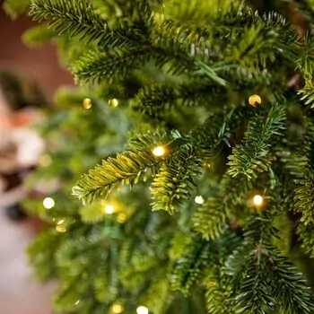 Pearl Evergreen Christmas Tree 180 CM 100% Silicone With Lights - ნაძვის ხე 100% სილიკონი, განათებით, 7 image