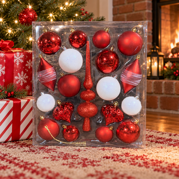 Candy Cane Christmas Ornament Set - ნაძვის ხის სათამაშოების ნაკრები