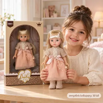 Baby Doll Girl With Long Hair - სათამაშო თოჯინა