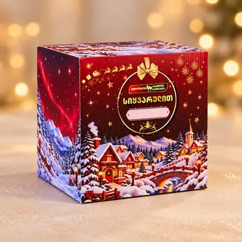 Magic Christmas Ornament Gift Box - ნაძვის ხის სათამაშოს სასაჩუქრე ყუთი