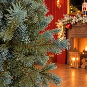 Everluxe Christmas Tree 100% Silicone Needle Light Green PE 90 CM - ნაძვის ხე 100% სილიკონის წიწვებით, 3 image