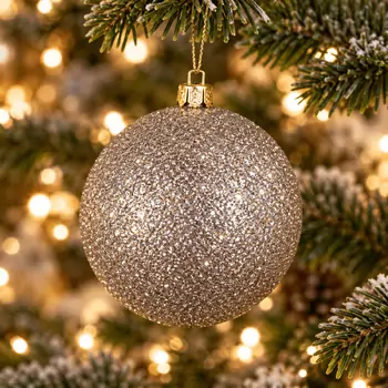Stardust Sparkle Glitter Hanging Decoration - ნაძვის ხის სათამაშო