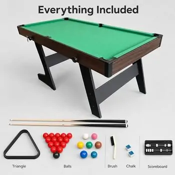 folding pool table-დასაკეცი ბილიარდის მაგიდა, 5 image