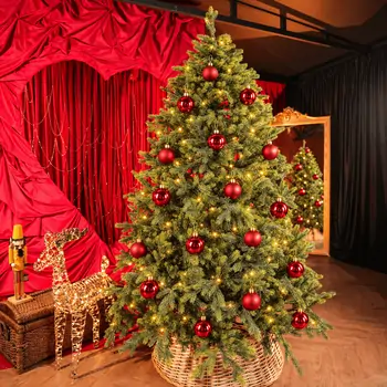 Ruby Nocturne Hanging Decoration Set 16 pcs 8 cm- ნაძვის ხის სათამაშოებს ნაკრები, 2 image