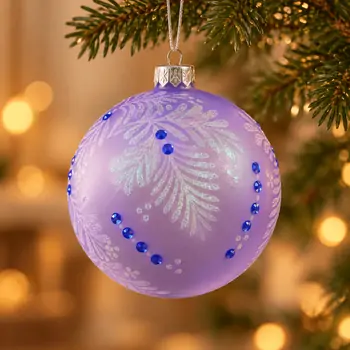 Enchanted Lilac Fern Hanging Decoration - ნაძვის ხის სათამაშო