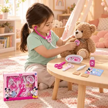 Minnie’s Care Club Doctor Playset with Stethoscope & Accessories - სათამაშო საექიმო ნაკრები