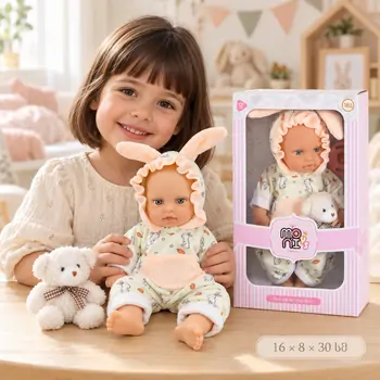 Moni Toys Doll Lovely Baby Rabbit 30 cm სათამაშო თოჯინა