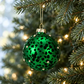 Emerald Velvet Hanging Decoration - ნაძვის ხის სათამაშო