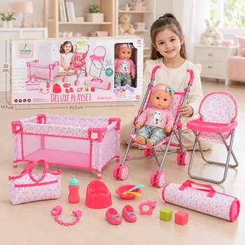 Tutu Love Doll set pink 36 cm სათამაშო თოჯინა